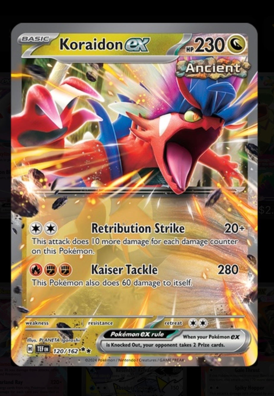 Koraidon ex - Ascended Heroes #121