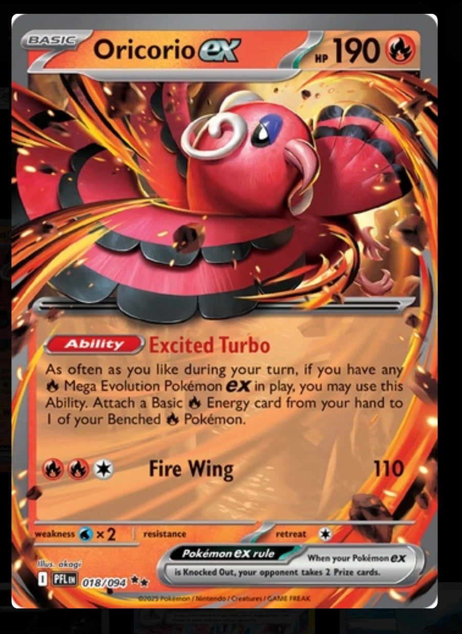 Oricorio ex - Phantasmal Flames #018